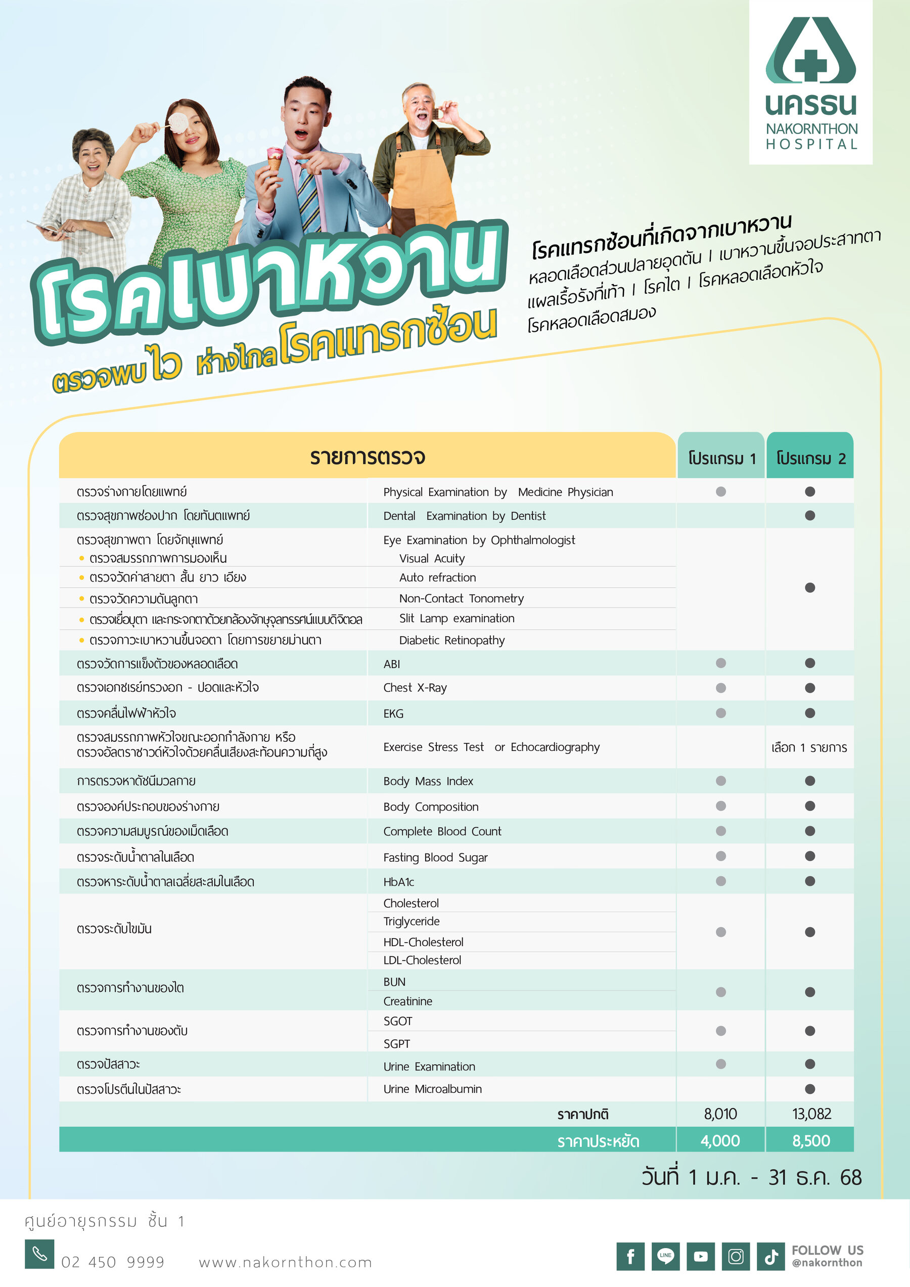 โปรแกรมตรวจคัดกรองเบาหวาน