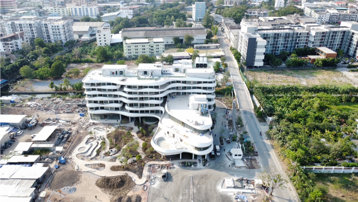 ความคืบหน้างานก่อสร้าง นครธน ลองไลฟ์ เซ็นเตอร์