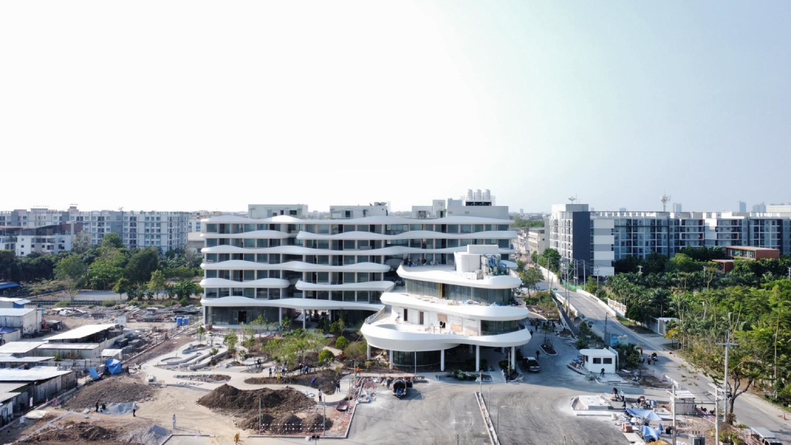 ความคืบหน้างานก่อสร้าง นครธน ลองไลฟ์ เซ็นเตอร์